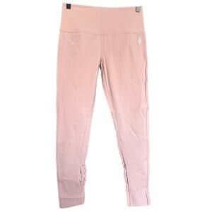 Free People Movement Revelation Leggings Size Small Light Pink Macrame Lattice